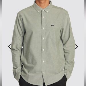 RVCA Slim Fit Longsleeve Buttondown Shirt XL